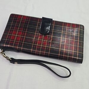 Patricia Nash Tartan Plaid Valentia II Wristlet Wallet